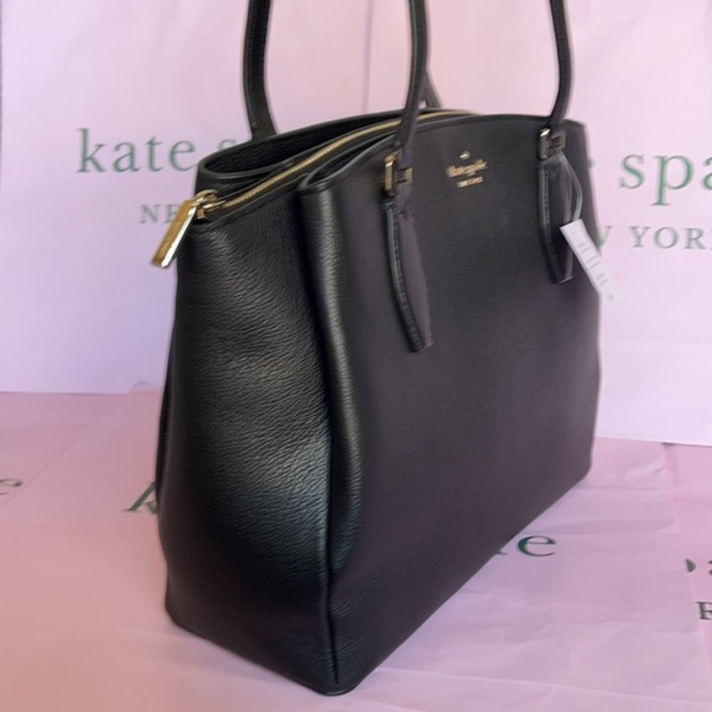 Kate Spade Monet Large Compartment Tote Black NWT - Picture 10 of 16
